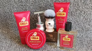 A Italian Shave, Cella Milano red full set \u0026 Omega Roma.