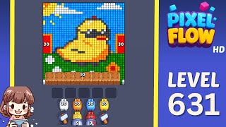 Pixel Flow Level 631 Solution Walkthrough