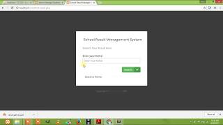 Student result management system Project in Php free Download