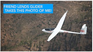 Friend lends me his ASW27 glider, shoots air-to-air photography of me!