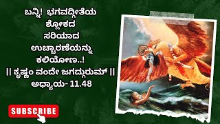 ಸರಳ ಭಾಷೆಯಲ್ಲಿ ಭಗವದ್ಗೀತೆಯಶ್ಲೋಕ| EXPLAINED IN KANNADA ಅಧ್ಯಾಯ- 11.48