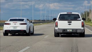 Camaro SS LT4 Supercharger vs 790 WHP Silverado 1500 Procharged