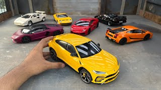 Parking Mini Lamborghini Collection at a Miniature Warehouse | Lamborghini Diecast Model Cars
