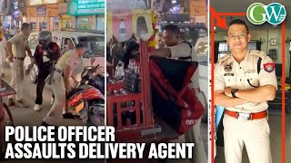 ASSAM: VIDEO OF POLICE OFFICER ASSAULTING DELIVERY AGENT GOES VIRAL,  OFFICER SUSPENDED