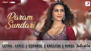 Param Sundari - Español | English | Hindi (Letra | Lyric Video HD) A.R. RAHMAN, SHREYA GHOSHAL