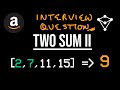 Two Sum 2 - LeetCode 167 - JavaScript