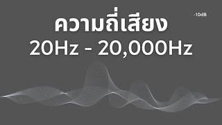 เสียงความถี่ 20 Hz - 20,000 Hz | Soundnity