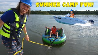 Boats for kids | Handyman Hal Fun Videos for Kids | Boating and Tubing fun with Handyman Hal