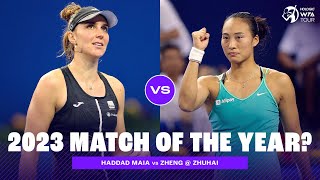 FULL MATCH | Beatriz Haddad Maia vs. Zheng Qinwen | 2023 WTA Elite Trophy Final Zhuhai