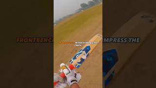 Frontbenchers vs backbenchers In cricket 😅🔥 #cricket #gopro #shorts