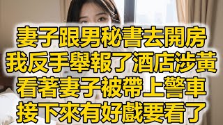 妻子跟男秘書去開房，我反手舉報了酒店涉黃，看著妻子被帶上警車，接下來有好戲要看了