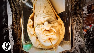 Carving 3D Pumpkin Sculptures with Ray Villafane | GRATEFUL