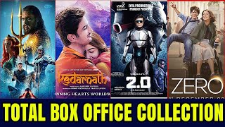 Total Box office collection of 2.0,Kedarnath,Aquaman,Zero,KGF,Simmba,Akshay kumar,Shahrukh khan,Yash