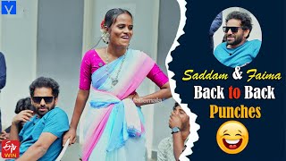 Saddam \u0026 Faima Back to Back Punches In Jabardasth Home Tour - Mallemalatv