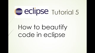 how to format code in eclipse