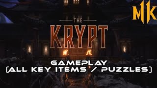 Mortal Kombat XI (MK11) I KRYPT Gameplay Walkthrough Part 1 (All Key Items / Puzzles)