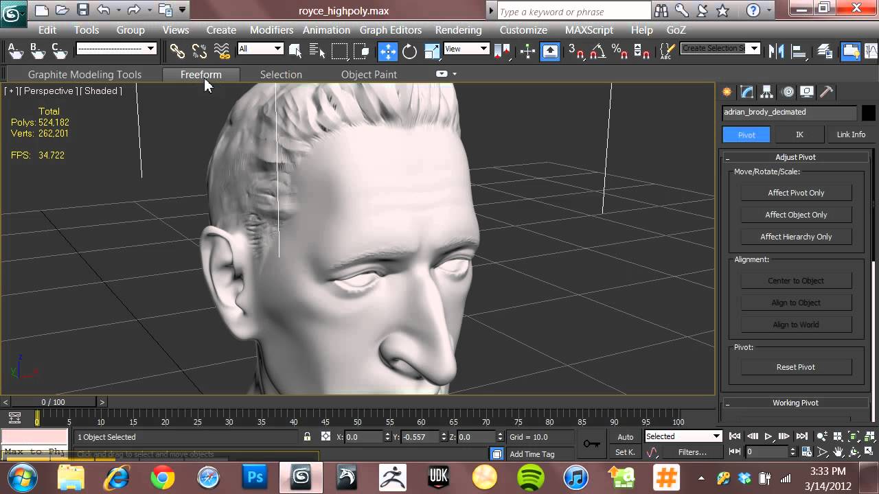 Retopology In 3DS Max 01 - YouTube