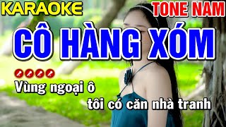 ✔ CÔ HÀNG XÓM Karaoke Nhạc Sống Bolero Tone Nam - Tình Trần Organ