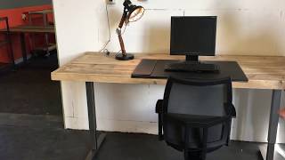 Ergonomisch verstelbaar bureau (kantoor)