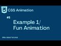 CSS Animation Tutorial | #5 Example 1 | Fun Animation | Bite-Sized-Tutorials