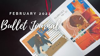 February 2022 BuJo Setup Plan With Me: Black History Month Inspired Collages | No Drawing Spreads