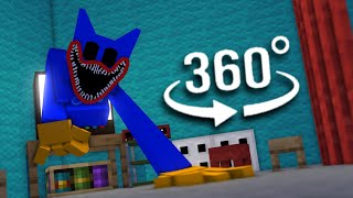 Poppy Playtime Chapter 3 - Minecraft 360° VR Animation (Huggy Wuggy Chase Scene)