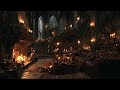 Relax in a Historic Castle l Rain and Thunderstorm Ambience for Deep Sleep & Focus