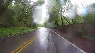 Going north on Nicasio Valley Road in the rain