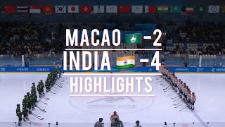 India 🇮🇳 Vs Macao, China 🇲🇴// Ice Hockey//AWG Harbin 2025// HIGHLIGHTS