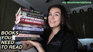 BOOKS YOU NEED TO READ!! | Book recommendations 2021