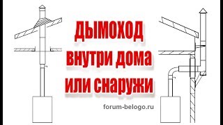 Дымоход внутри дома или снаружи