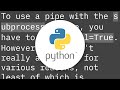 How to use `subprocess` command with pipes
