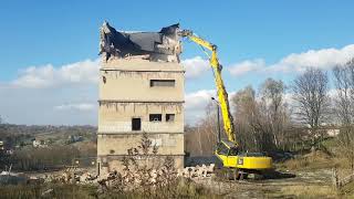 Wyburzanie Szybu Ryszard w Pszowie 16.11.2018