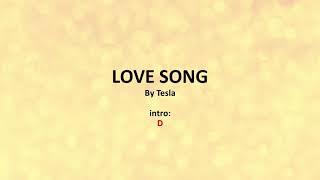 Love Song by Tesla - Easy acoustic chords and lyrics