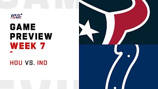 Houston Texans vs. Indianapolis Colts Week 7 NFL Game Preview