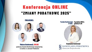 Konferencja ONLINE dla Właścicieli Biur Rachunkowych Księgowych oraz Przedsiębiorców