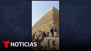 Descubren un pasadizo secreto en una pirámide de Egipto #Shorts | Noticias Telemundo