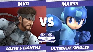 Pound 2019 SSBU - PG Marss (Mega Man, ZSS) VS WBG MVD (Snake) Smash Ultimate Loser's Eighths