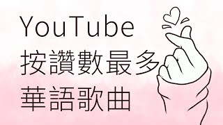 「年更」 YouTube按贊數最多華語歌曲 數據統計日期：2020/07/22