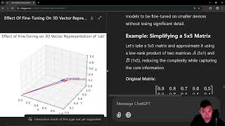 Explaining Large Language Models Through Linear Algebra