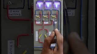 Master switch wiring with two way switch (DPDT) demonstration #shorts #diy #wiring #trending