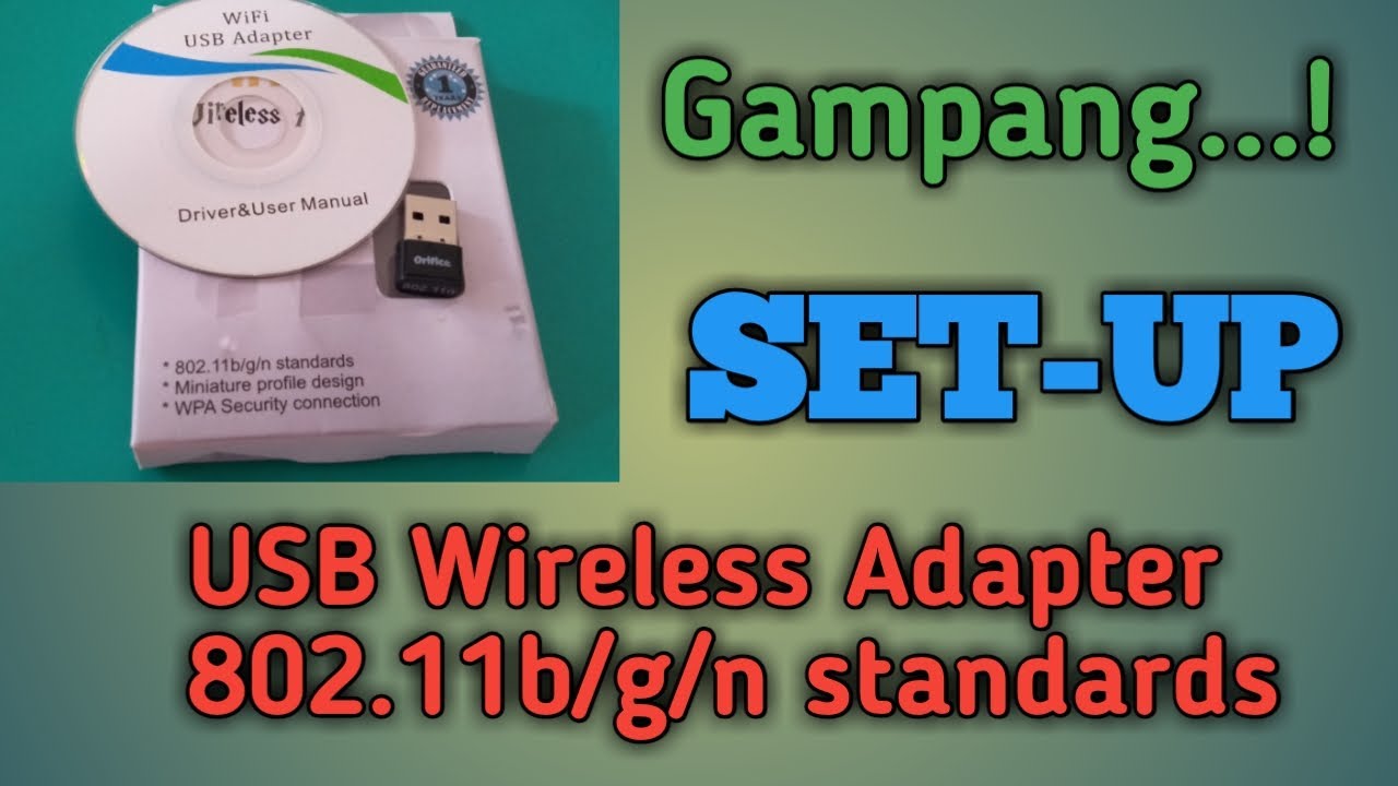 CARA PASANG USB WIFI 802.11B/G/N - YouTube