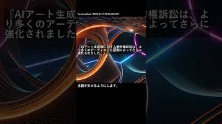 【最新AIニュース】AIアート生成器に対する著作権訴訟は、より多くのアーティストと証拠によってさらに強化されました。 #Shorts