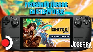 Probando Smite 2 Beta en Steam Deck OLED