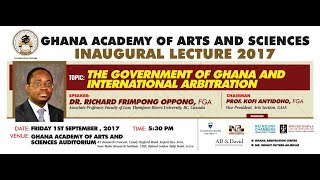 Live stream of Inaugural Lecture of Prof. Frimpong Oppong
