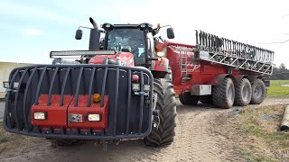 Massey Ferguson 8690 Dyna-VT working hard laying slurry w/ AP X-Line GV25 | Manure 2020 | DK Agri