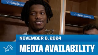 Detroit Lions players meet with the media | November 6, 2024