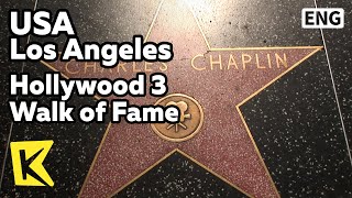 【K】USA Travel-Los Angeles[미국 여행-로스앤젤레스]할리우드 명예의 거리/Hollywood 3 Walk of Fame/Star Copper plate