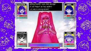 OMORI - PERFECT HEART getting destroyed by OMORI, AUBREY, BASIL AND MARI