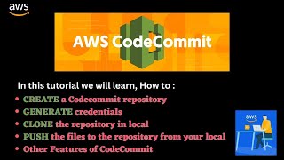 AWS CodeCommit Tutorial - Create, Clone & Push Repositories